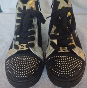 Michael Kors kids high top sneakers size 1